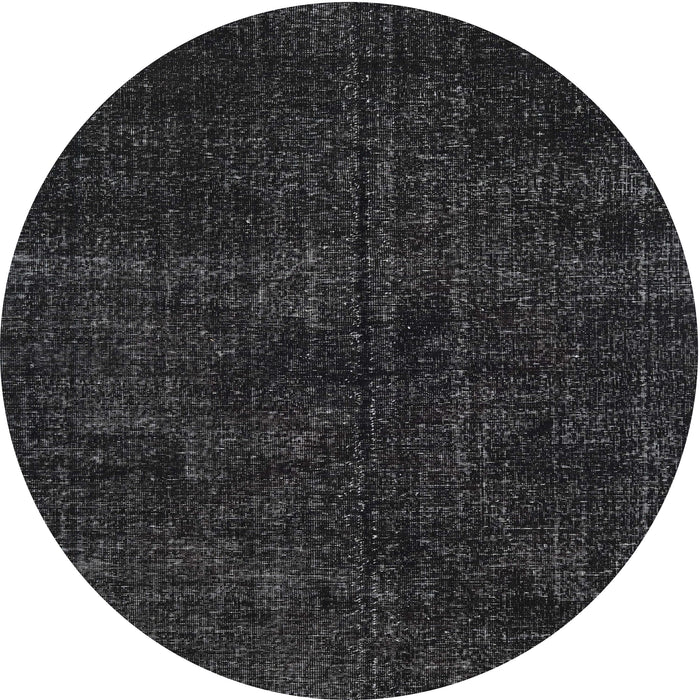 Square Machine Washable Traditional Gray Rug, wshtr3301