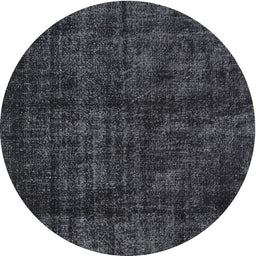 Round Traditional Gray Persian Rug, tr3304
