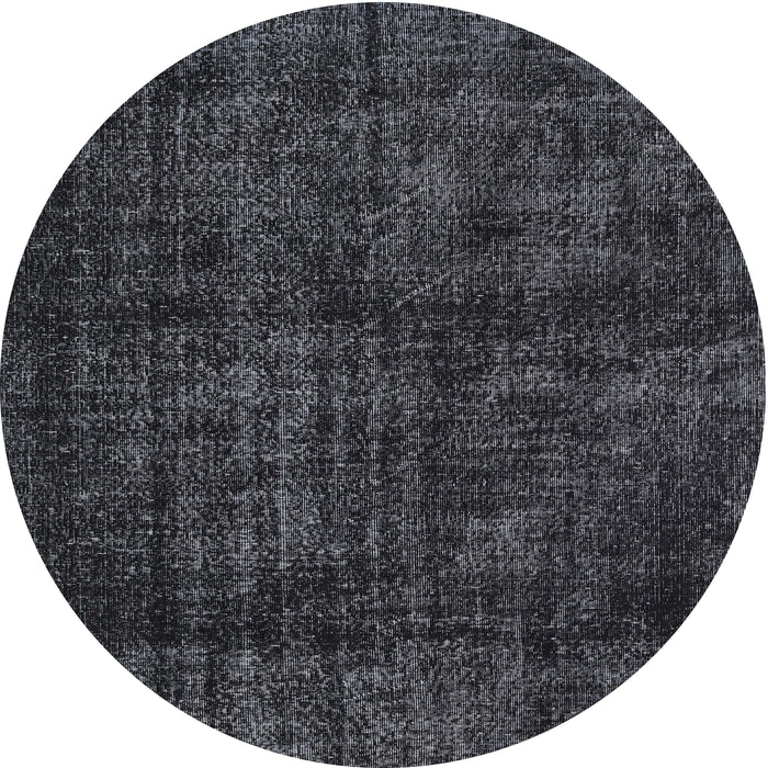 Round Traditional Gray Persian Rug, tr3304