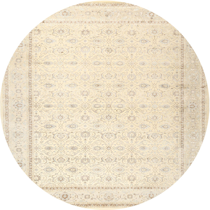 Square Machine Washable Traditional Brown Rug, wshtr3308
