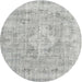 Square Machine Washable Traditional Grey Gray Rug, wshtr3328