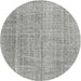 Square Machine Washable Traditional Pale Silver Gray Rug, wshtr3336