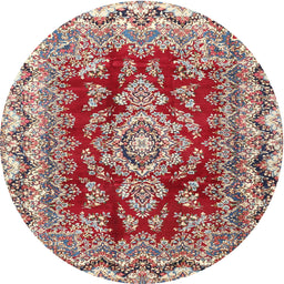 Square Machine Washable Traditional Tan Brown Rug, wshtr3395