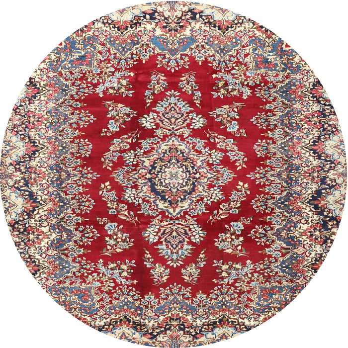 Square Machine Washable Traditional Tan Brown Rug, wshtr3395