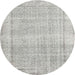 Square Machine Washable Traditional Dark Gray Rug, wshtr3408