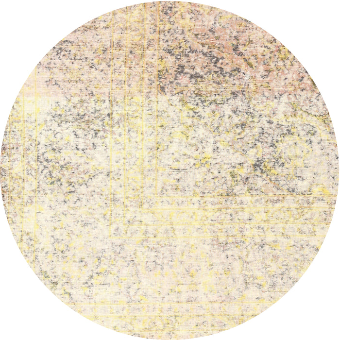 Round Traditional Brown Persian Rug, tr3417