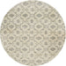 Round Traditional Camel Brown Persian Rug, tr3435