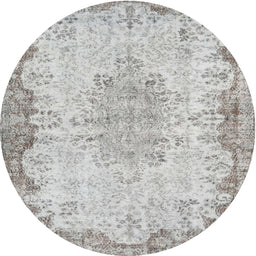 Square Machine Washable Traditional Light Gray Rug, wshtr3441
