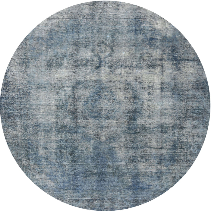 Square Machine Washable Traditional Dark Gray Rug, wshtr3457