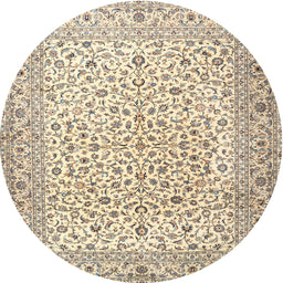 Square Machine Washable Traditional Dark Almond Brown Rug, wshtr3458