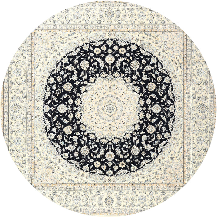 Square Machine Washable Traditional Champagne Beige Rug, wshtr3463