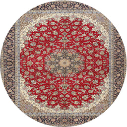 Square Machine Washable Traditional Tan Brown Rug, wshtr3466