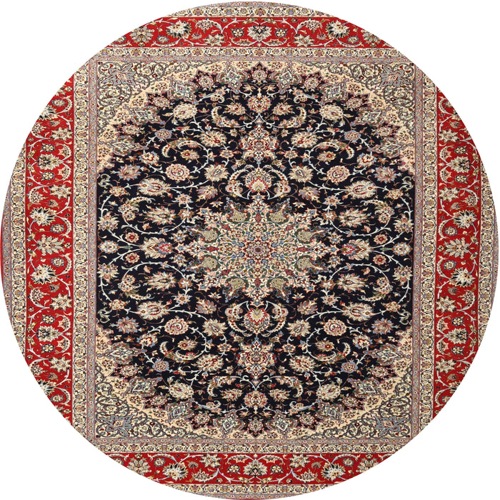 Square Machine Washable Traditional Light French Beige Brown Rug, wshtr3486