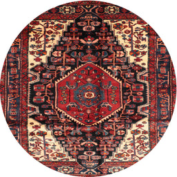 Square Machine Washable Traditional Dark Gold Brown Rug, wshtr348