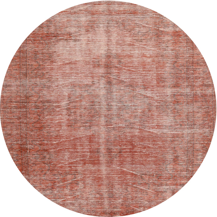 Round Traditional Red Persian Rug, tr3493