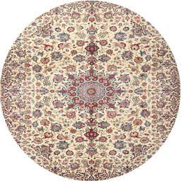 Square Machine Washable Traditional Gold Rug, wshtr3495