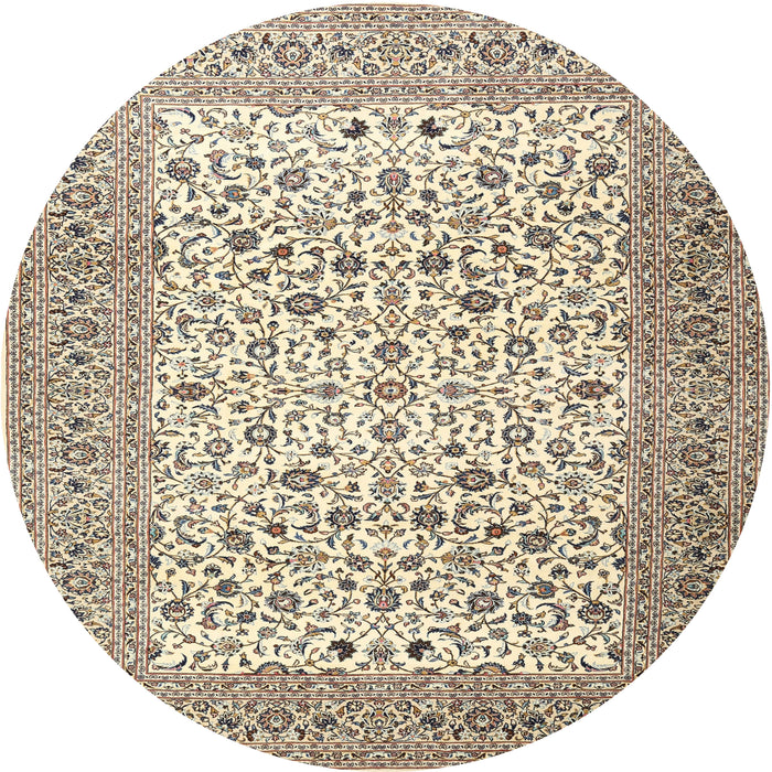 Square Machine Washable Traditional Brown Rug, wshtr3506