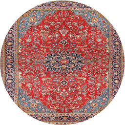 Square Machine Washable Traditional Light French Beige Brown Rug, wshtr3542