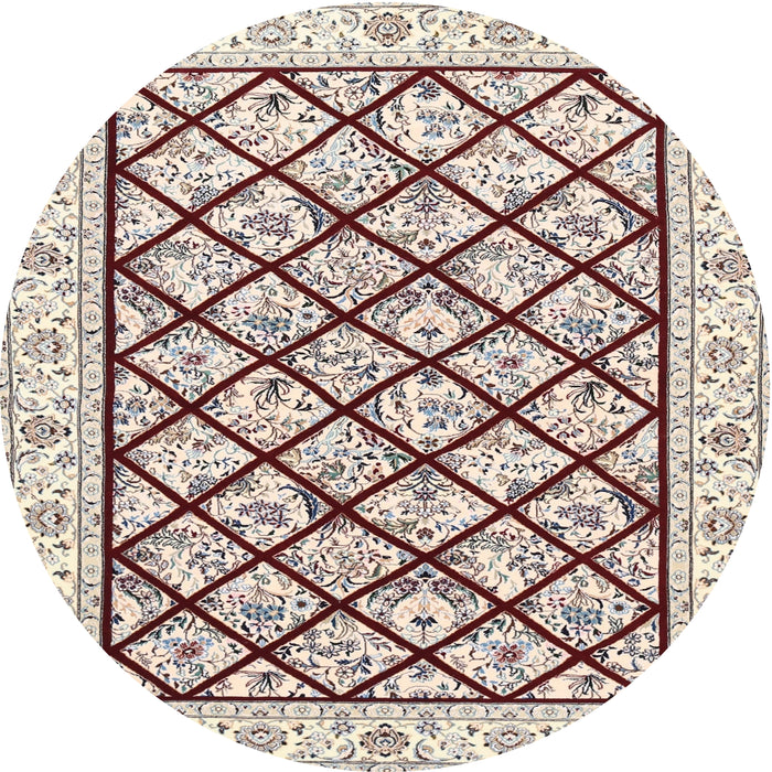 Round Traditional Gold Persian Rug, tr355