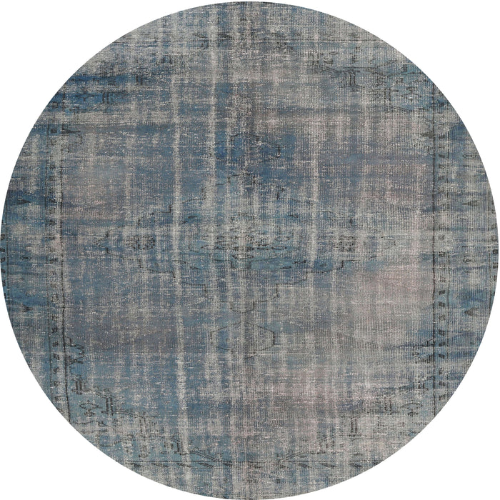 Square Machine Washable Traditional Grey Gray Rug, wshtr3560