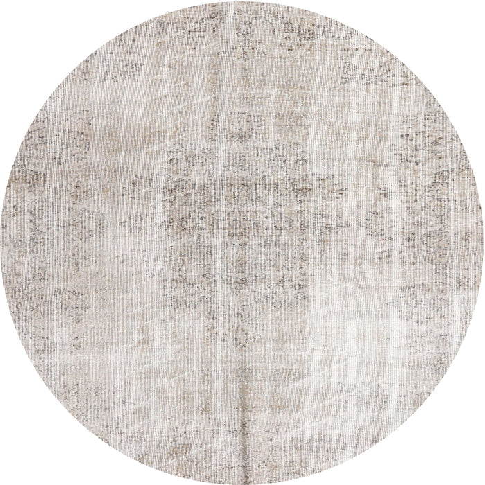 Square Machine Washable Traditional Silver Pink Rug, wshtr3574