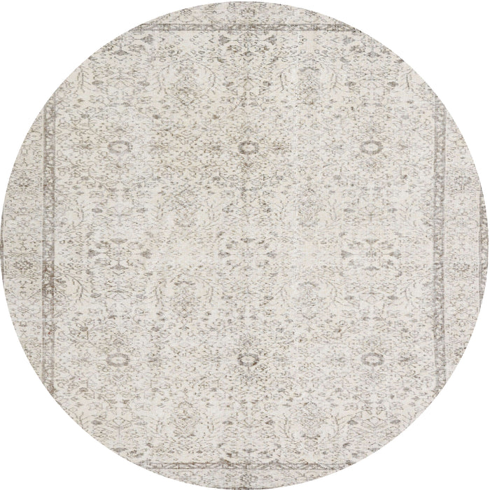Square Machine Washable Traditional Silver Pink Rug, wshtr3580