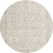 Square Machine Washable Traditional Tan Brown Rug, wshtr3583