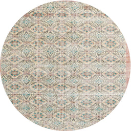 Square Machine Washable Traditional Camel Brown Rug, wshtr3598