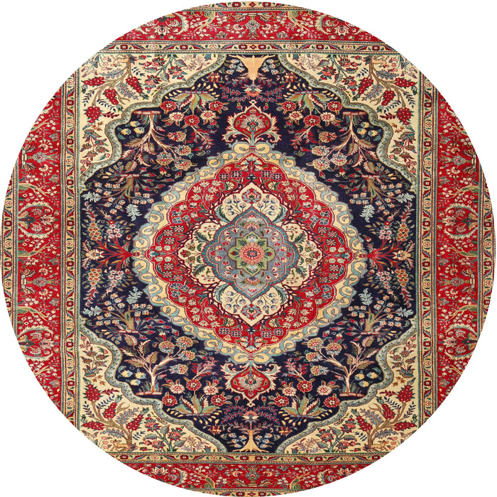 Square Machine Washable Traditional Fire Brick Red Rug, wshtr3603