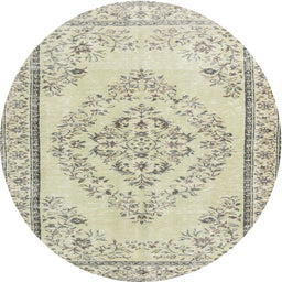 Square Machine Washable Traditional Brown Rug, wshtr3608
