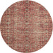 Square Machine Washable Traditional Light Copper Gold Rug, wshtr3614