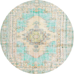 Square Machine Washable Traditional Sage Green Rug, wshtr3621
