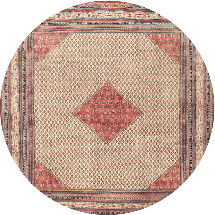 Square Machine Washable Traditional Cherry Red Rug, wshtr3622