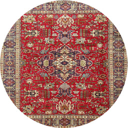Square Machine Washable Traditional Camel Brown Rug, wshtr3626