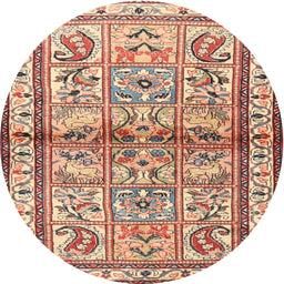 Square Machine Washable Traditional Chestnut Red Rug, wshtr3664
