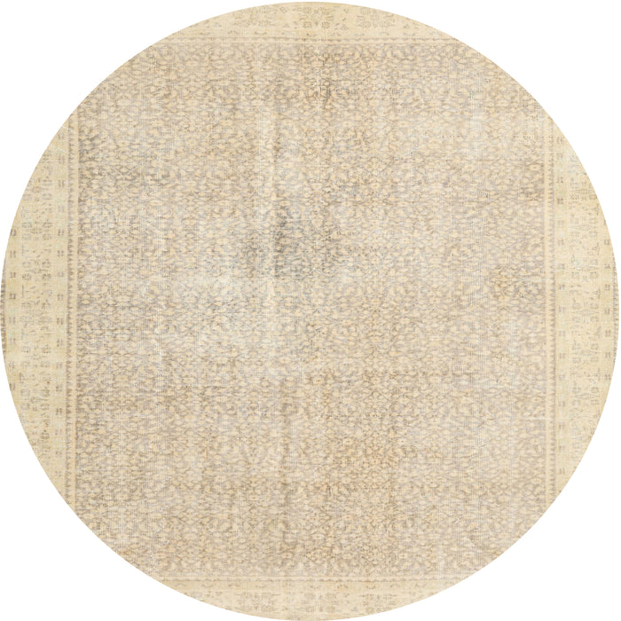 Square Machine Washable Traditional Brown Rug, wshtr3712