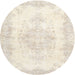 Square Machine Washable Traditional Blanched Almond Beige Rug, wshtr3729