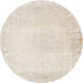 Round Traditional Tan Brown Persian Rug, tr3737