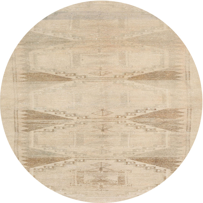 Round Traditional Brown Persian Rug, tr3738