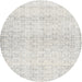 Square Machine Washable Traditional Off White Beige Rug, wshtr3744