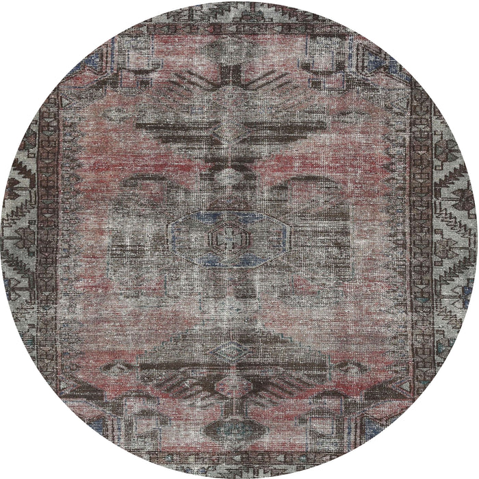 Round Traditional Pink Persian Rug, tr3745