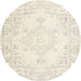 Round Traditional Blanched Almond Beige Persian Rug, tr3753