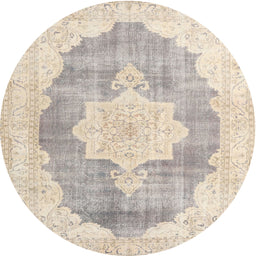 Square Machine Washable Traditional Light French Beige Brown Rug, wshtr3775