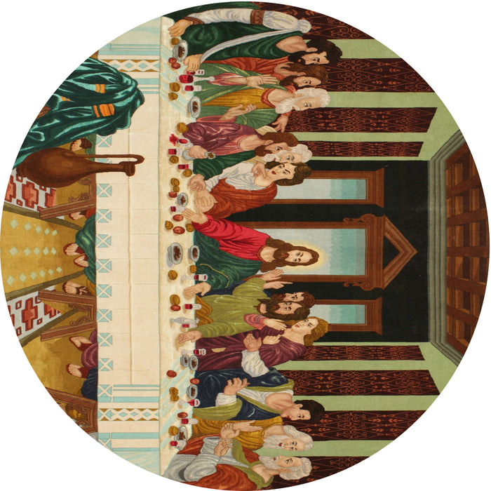 Square Machine Washable Traditional Metallic Gold Rug, wshtr37