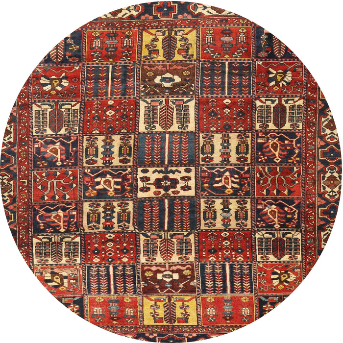 Round Traditional Red Persian Rug, tr3803
