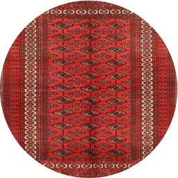 Square Machine Washable Traditional Red Rug, wshtr3808