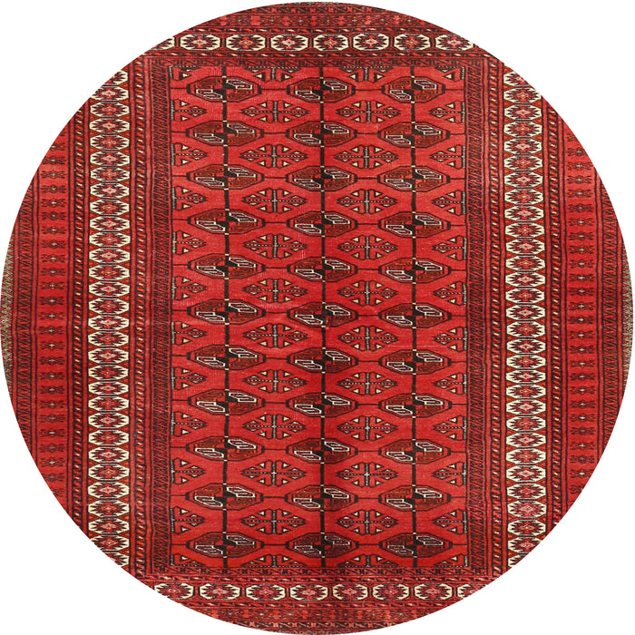 Square Machine Washable Traditional Red Rug, wshtr3808