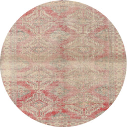 Square Machine Washable Traditional Brown Rug, wshtr3812