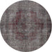 Square Machine Washable Traditional Grey Gray Rug, wshtr3816