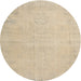 Round Traditional Brown Persian Rug, tr3831